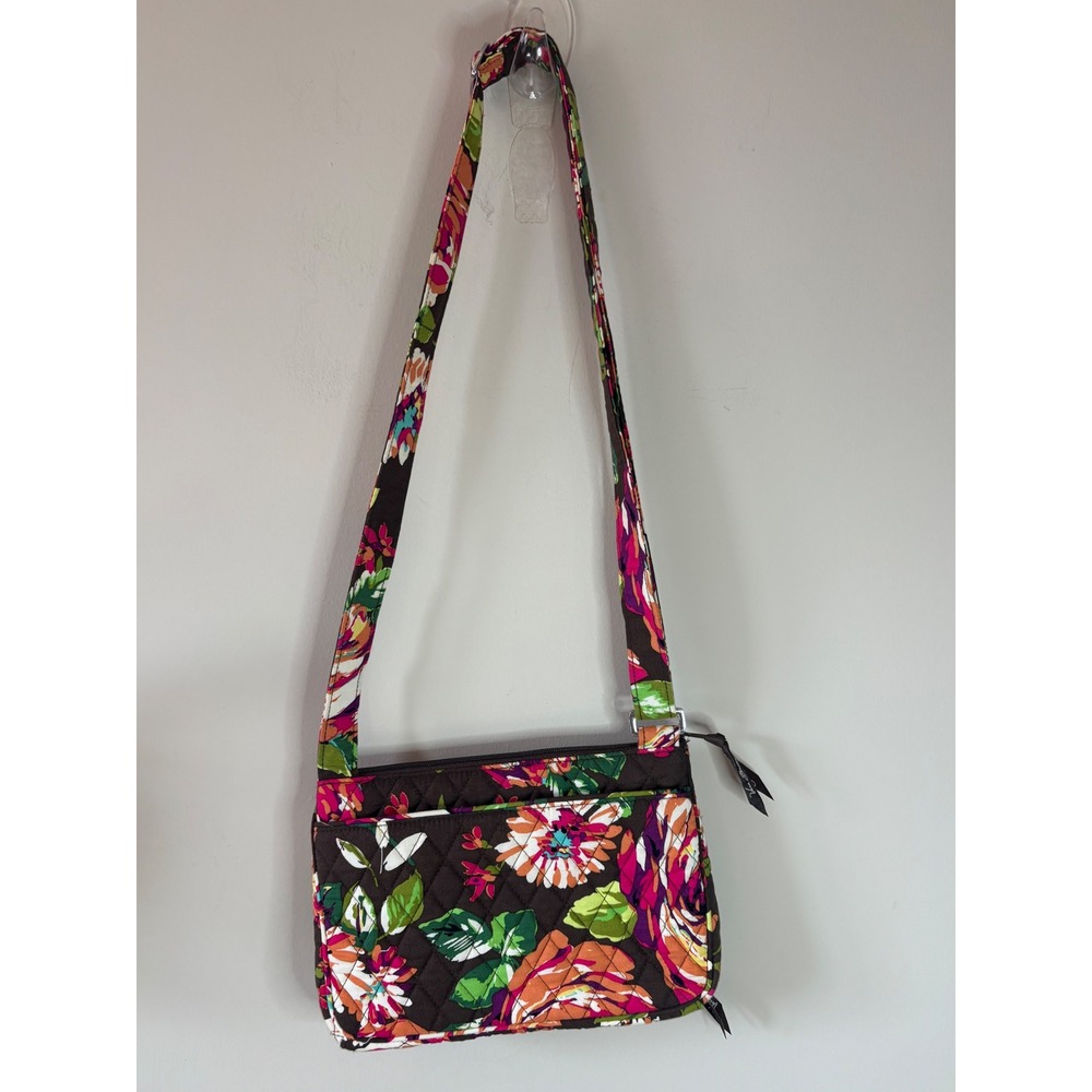 Vera Bradley Retired English Rose Little Hipster Color Adjustable Stap - Picture 4 of 7
